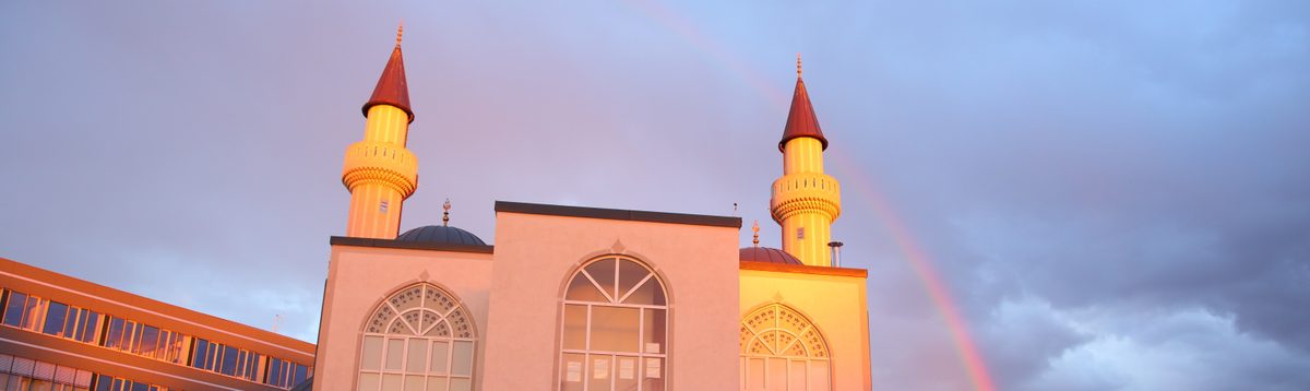 Außenansicht der Moschee in Ingolstadt